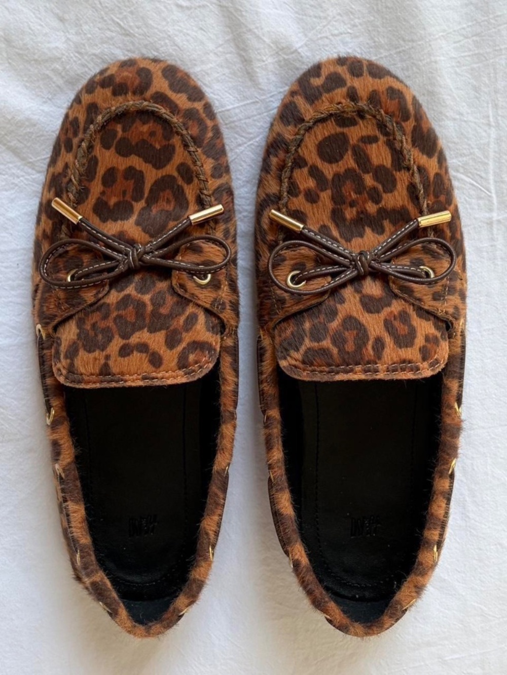 H&M Leopard Loafers Boat Shoes Size 6